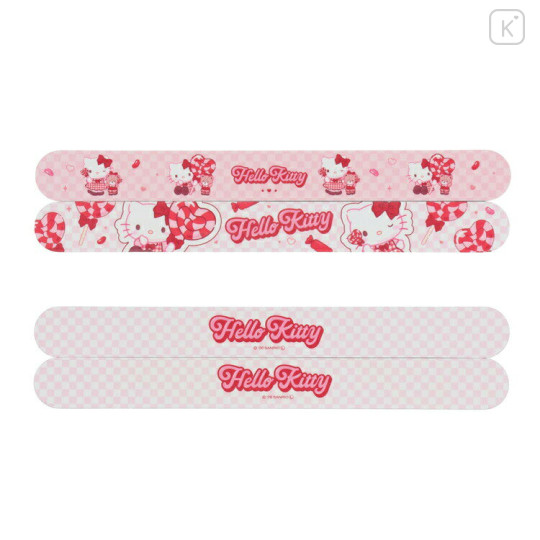 Japan Sanrio Nail File Shiner Set - Hello Kitty : Red - 2