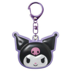 Japan Sanrio Reflector Keychain - Kuromi : Face
