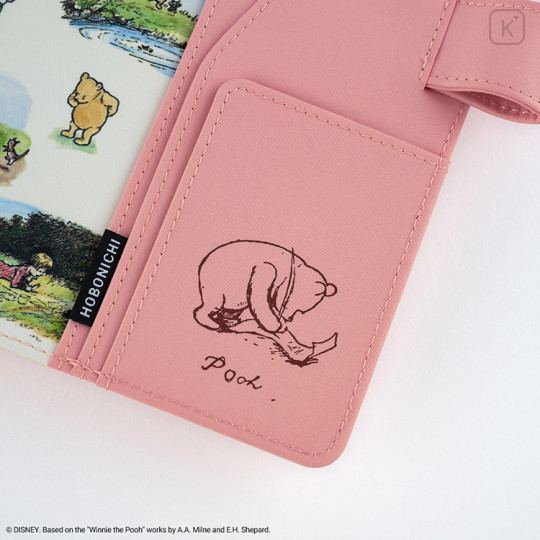 Japan Hobonichi Techo Cover for A6 Original - Winnie the Pooh : Pole Throwing Bridge - 8