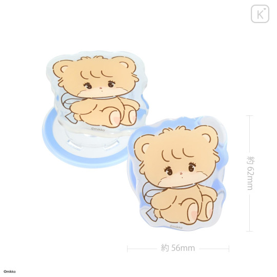 Japan Mikko Illustrations Pocopoco Smartphone Grip with MagSafe - Lil ala mode : Latte - 2