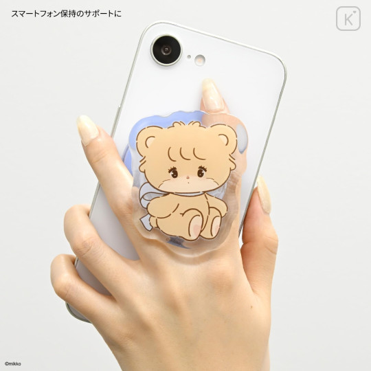 Japan Mikko Illustrations Pocopoco Smartphone Grip with MagSafe - Lil ala mode : Latte - 5