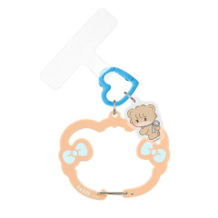 Japan Mikko Illustrations Multi Ring Plus with Carabiner - Lil ala mode : Latte