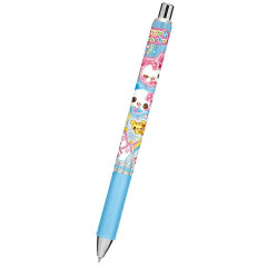 Japan Kamio EnerGel 0.4mm Gel Pen - Happy March : Heisei Retro Rabbit & Cat Rainbow