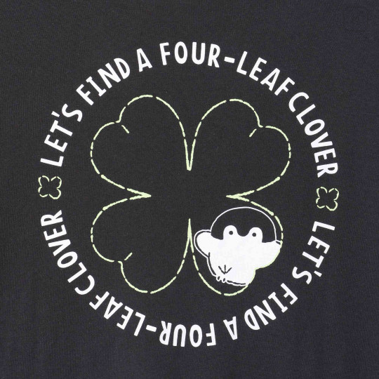 Japan Koupen-chan T-Shirt (L) - Koupenchan : Clover Hunt Sumi Black - 7