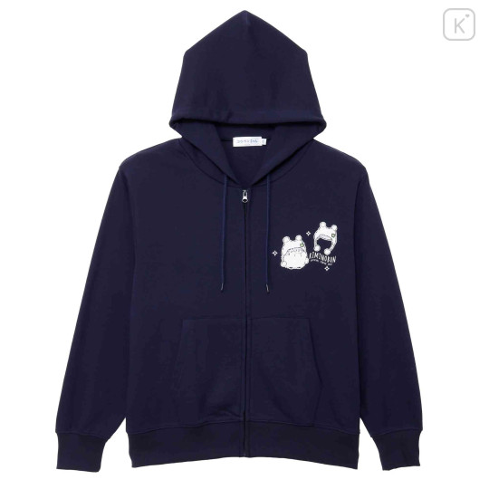 Japan Koupen-chan Zip Hoodie (L) - Koupenchan : Cotton Snow Pom Pom Navy - 1