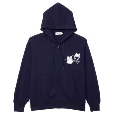 Japan Koupen-chan Zip Hoodie (L) - Koupenchan : Cotton Snow Pom Pom Navy