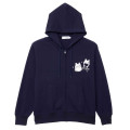 Japan Koupen-chan Zip Hoodie (L) - Koupenchan : Cotton Snow Pom Pom Navy - 1