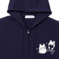 Japan Koupen-chan Zip Hoodie (L) - Koupenchan : Cotton Snow Pom Pom Navy - 3