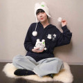 Japan Koupen-chan Zip Hoodie (L) - Koupenchan : Cotton Snow Pom Pom Navy - 7