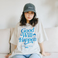 Japan Koupen-chan Big Silhouette T-Shirt (M) - Koupenchan : Good Will Happen Heather White - 3