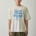 Japan Koupen-chan Big Silhouette T-Shirt (M) - Koupenchan : Good Will Happen Heather White - 8