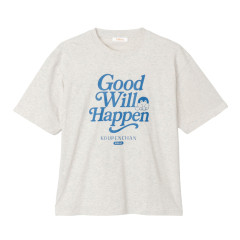 Japan Koupen-chan Big Silhouette T-Shirt (L) - Koupenchan : Good Will Happen Heather White