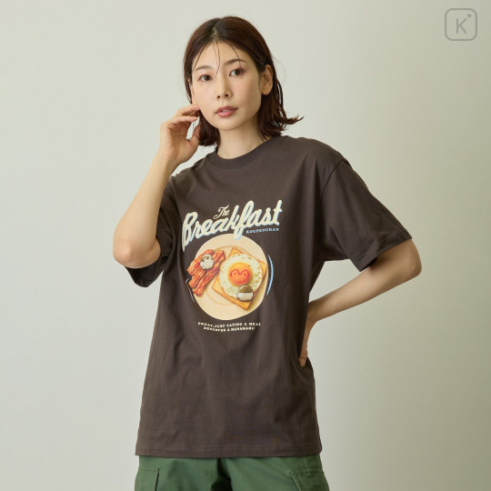 Japan Koupen-chan T-Shirt (L) - Koupenchan : Breakfast Sumi Black - 3