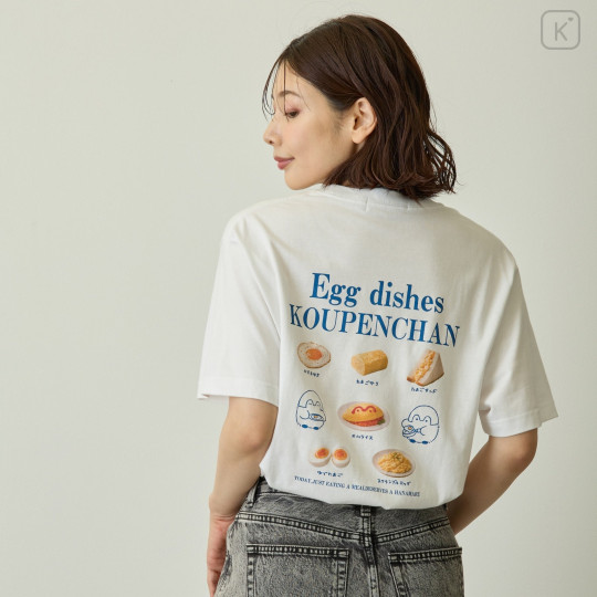 Japan Koupen-chan T-Shirt (M) - Koupenchan : Egg Dishes White - 6