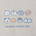 Japan Nagano Long Sleeve T-Shirt (L) - Faces in a Row Oatmeal - 4