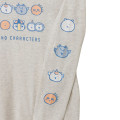 Japan Nagano Long Sleeve T-Shirt (L) - Faces in a Row Oatmeal - 6