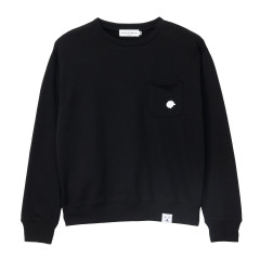 Japan Nagano Sweatshirt (L) - Swallowed Joke Bear Black