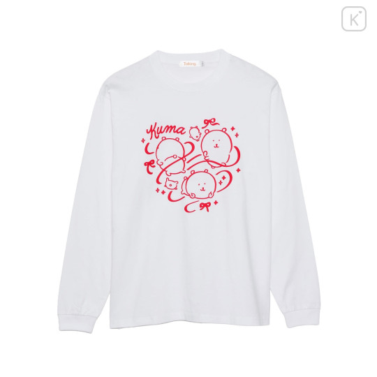 Japan Nagano Long Sleeve T-Shirt (M) - Ribbon White - 1