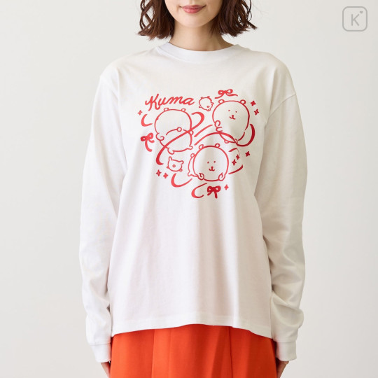 Japan Nagano Long Sleeve T-Shirt (M) - Ribbon White - 6