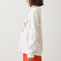 Japan Nagano Long Sleeve T-Shirt (M) - Ribbon White - 7