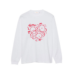 Japan Nagano Long Sleeve T-Shirt (L) - Ribbon White