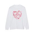 Japan Nagano Long Sleeve T-Shirt (L) - Ribbon White - 1