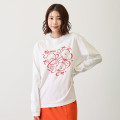 Japan Nagano Long Sleeve T-Shirt (L) - Ribbon White - 3