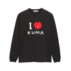 Japan Nagano Long Sleeve T-Shirt (XL) - I Love Kuma Charcoal
