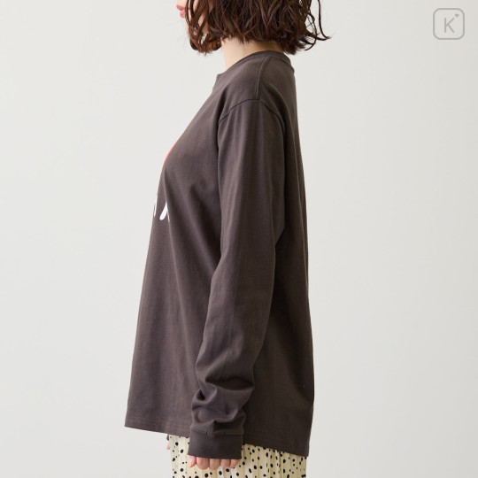 Japan Nagano Long Sleeve T-Shirt (XL) - I Love Kuma Charcoal - 7