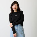 Japan Nagano Long Sleeve T-Shirt (L) - Monochrome Joke Bear Black - 4