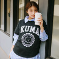 Japan Nagano College Style T-Shirt (M) - Joke Bear Black - 4