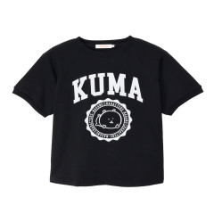 Japan Nagano College Style T-Shirt (L) - Joke Bear Black