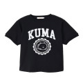 Japan Nagano College Style T-Shirt (L) - Joke Bear Black - 1