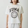 Japan Nagano College Style T-Shirt (M) - Joke Bear White - 6