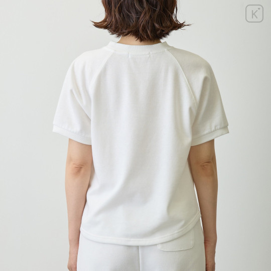 Japan Nagano College Style T-Shirt (M) - Joke Bear White - 8