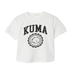 Japan Nagano College Style T-Shirt (L) - Joke Bear White