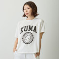 Japan Nagano College Style T-Shirt (L) - Joke Bear White - 5