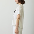 Japan Nagano College Style T-Shirt (L) - Joke Bear White - 7