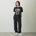 Japan Nagano College Style Sweatpants (M) - Joke Bear Black - 4