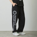 Japan Nagano College Style Sweatpants (M) - Joke Bear Black - 5