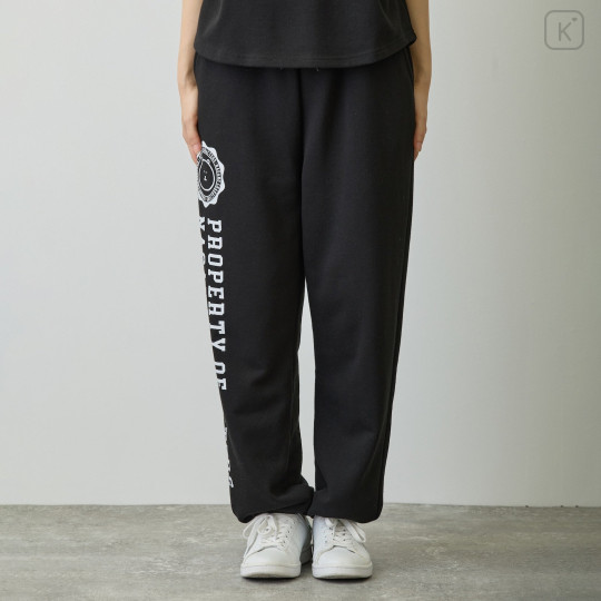 Japan Nagano College Style Sweatpants (M) - Joke Bear Black - 6