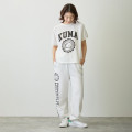 Japan Nagano College Style Sweatpants (L) - Joke Bear White - 4