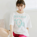 Japan Nagano Dry T-Shirt (M) - Can't Wait Joke Bear White - 2