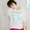 Japan Nagano Dry T-Shirt (L) - Can't Wait Joke Bear White - 3