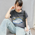 Japan Nagano Wide Sleeveless Top (M) - Tokeru Shika Nakatta Charcoal - 2