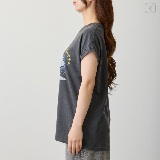 Japan Nagano Wide Sleeveless Top (L) - Tokeru Shika Nakatta Charcoal - 8