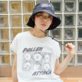 Japan Nagano Wide Sleeveless Top (M) - Pollen Attack White - 2