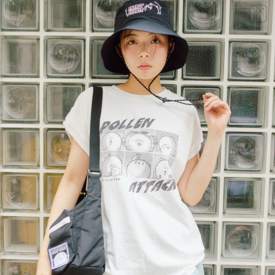 Japan Nagano Wide Sleeveless Top (M) - Pollen Attack White - 3