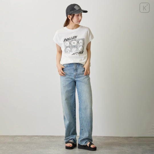 Japan Nagano Wide Sleeveless Top (M) - Pollen Attack White - 5