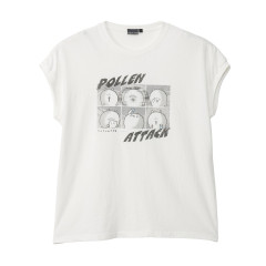 Japan Nagano Wide Sleeveless Top (L) - Pollen Attack White